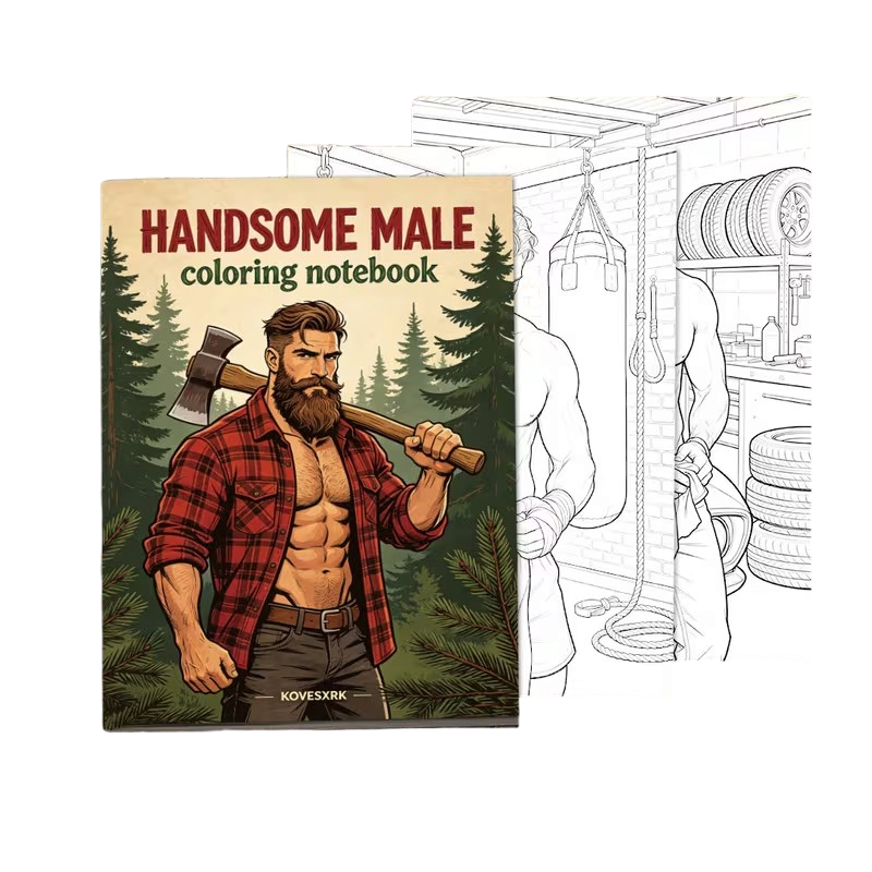 Handsome Male Coloring Book
