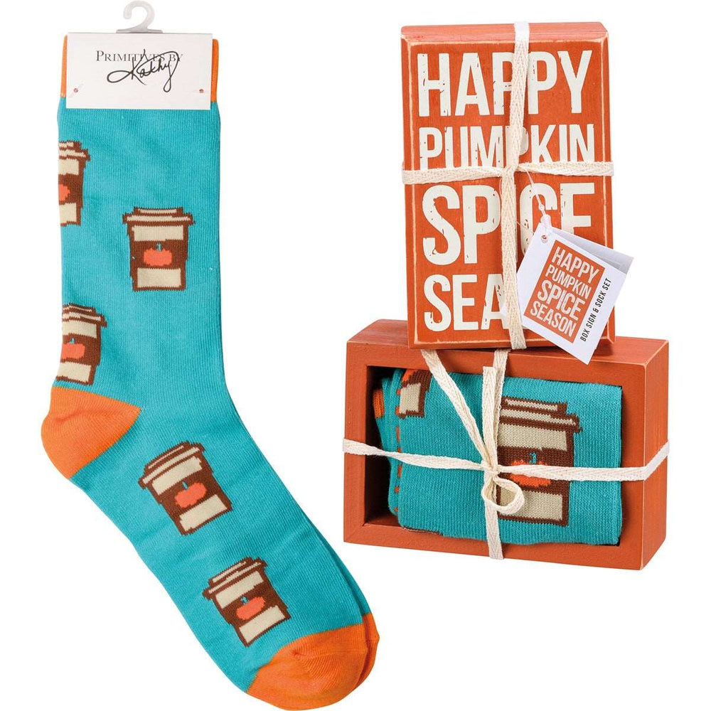 Halloween Sign and Sock Set