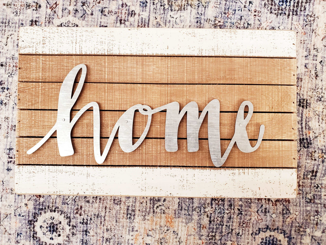 Shiplap home sign