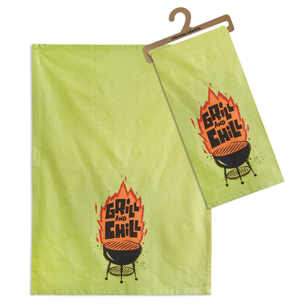 Grill and Chill tea towel