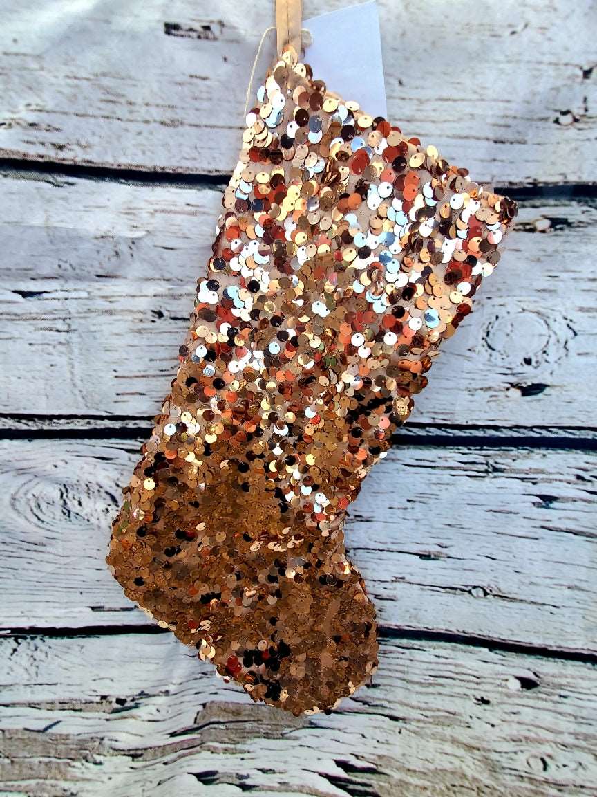 Blush Sequin Stocking